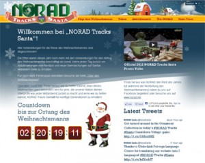NORAD Weihnachtsmann-Ortung