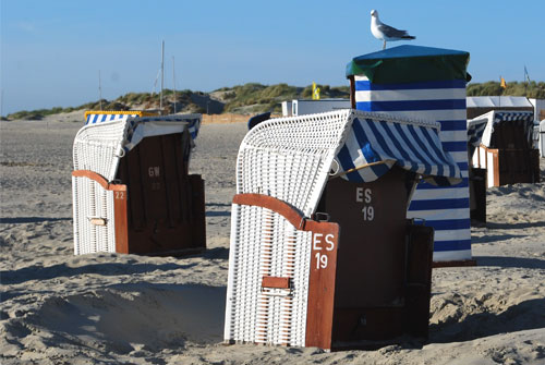 Strandkörbe auf Borkum