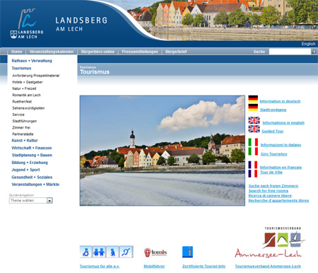 Homepage der Stadt Landsberg am Lech