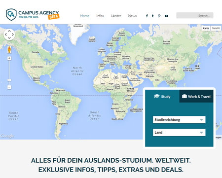 Campus.Agency: Infos fürs Auslandsstudium