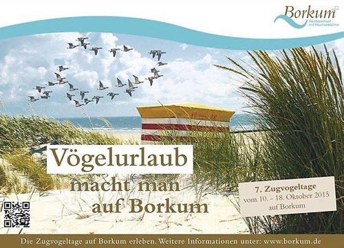 Anzeige für die Zugvogeltage auf Borkum