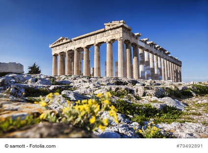 Parthenon Tempel auf der Akropolis in Athen