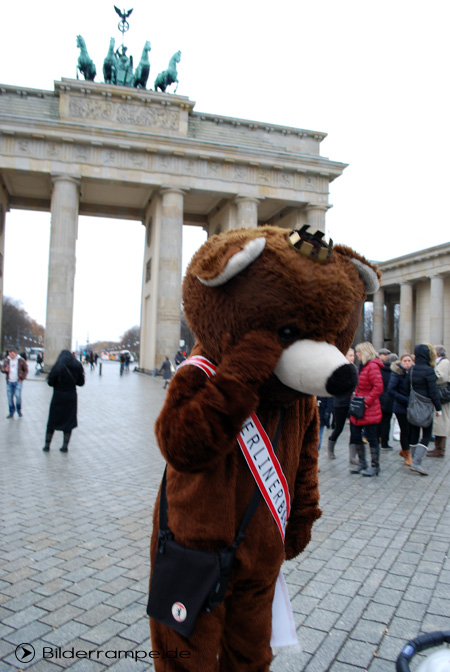 Berliner Bär vor dem Brandenburger Tor