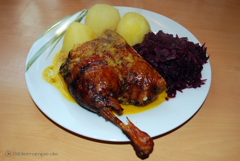 Entenbraten gibt es natürlich auch auf der Wiesn