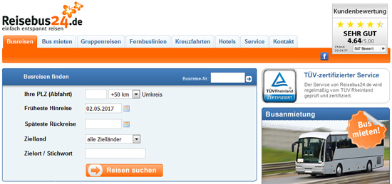 Screenshot reisebus24.de