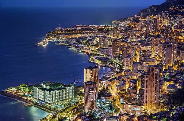 Monaco bei Nacht | Foto: Julius_Silver, pixabay.com, Pixabay License