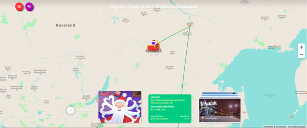 Screenshot: Google Santa Tracker 2020