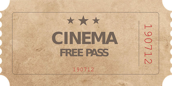 Kino Ticket | Bild: lu_lettering, pixabay.com, Pixabay License